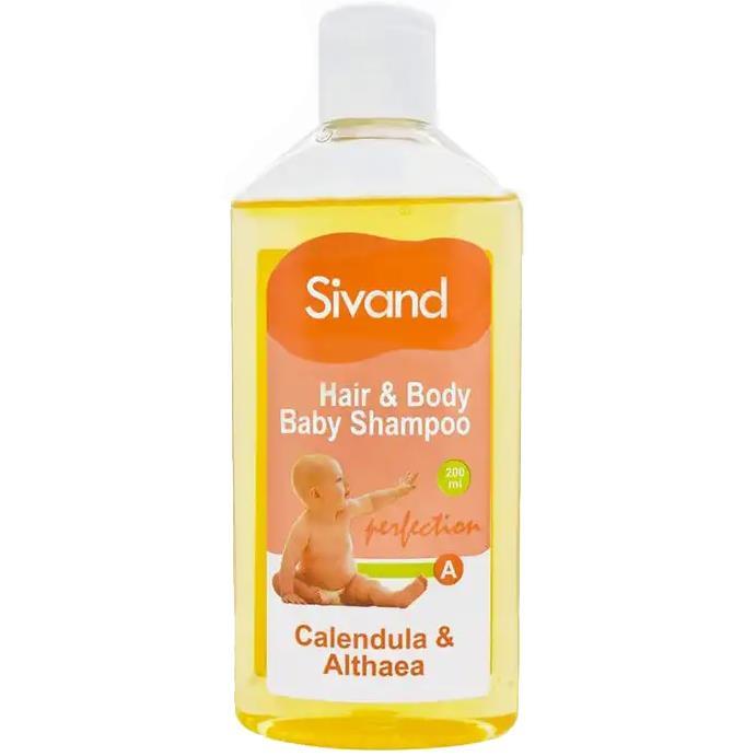 شامپو سر و بدن کودک حاوی عصاره کالاندولا و گل ختمی سیوند ظرفیت 200 میلی لیتر Sivand Calendula&Althaea Hair&Body Baby shampoo 200 ml